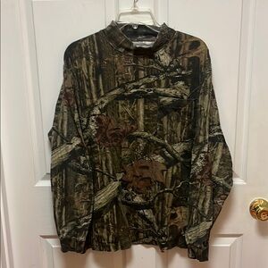 Camouflage Long Sleeve Men's Shirt, Size XL